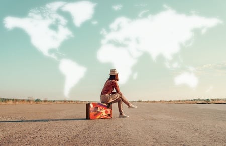 Woman Deciding When and Where to Travel