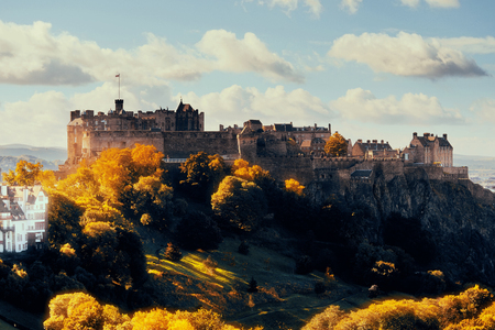 Edinburgh Castle in Scotland