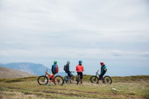 Mountain bikers vacation