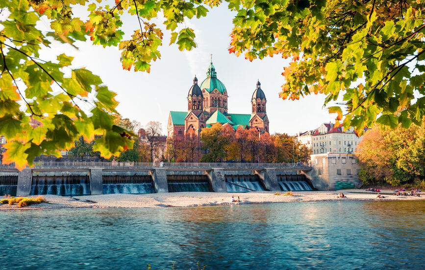 Munich, Germany in the fall