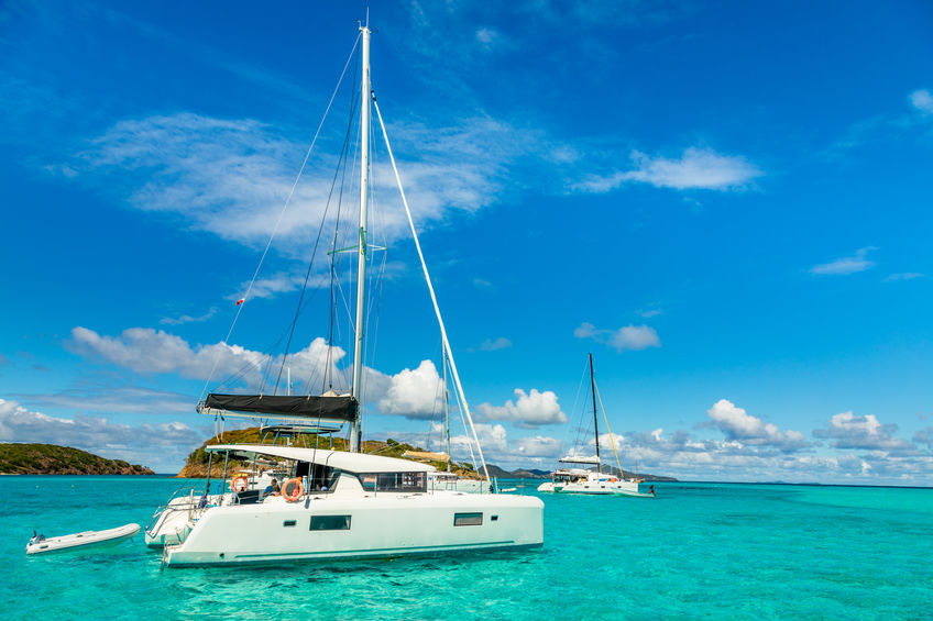 Chartered yacht vacations in the Caribbean islands