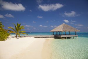 building in the Maldives resort